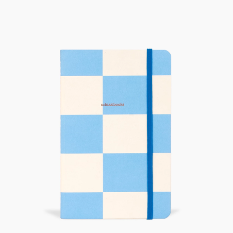 Caderno large Chess blue sem pauta SchizziBooks - 13 x 20 cm