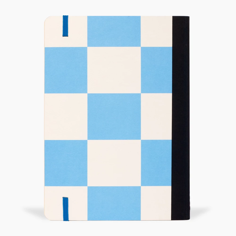 Caderno x-large Chess blue sem pauta schizzibooks - 18 x 25 cm