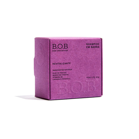 Shampoo em barra B.O.B revitalizante - 80g