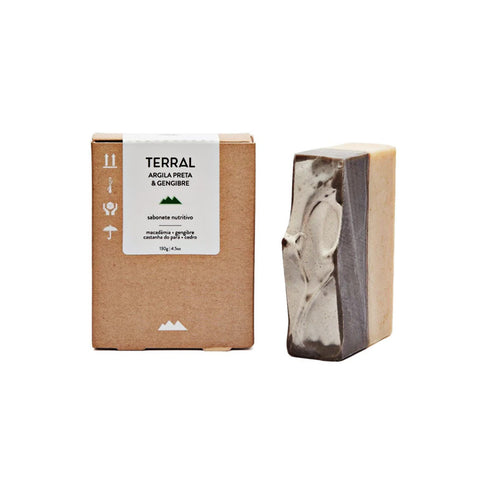 Sabonete natural Argila preta e gengibre - Terral