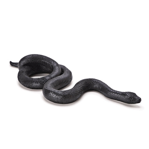 Serpente decorativa em resina - preta